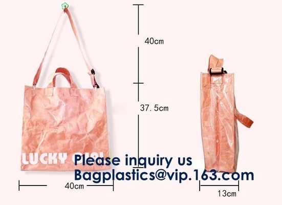 Het aangepaste Elegante van de de Bevorderingsgift van Eco Opnieuw te gebruiken Waterdichte Rekupereerbare Tyvek Winkelen van Tote Shopping Paper Tyvek Bag Dupont