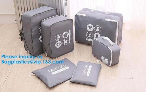 Reis van de de Organisatorenbagage van de 6 Reeksenreis de Compressiezakken die Kubussen, Bagageorganisator Accessories Luggage Packing inpakken