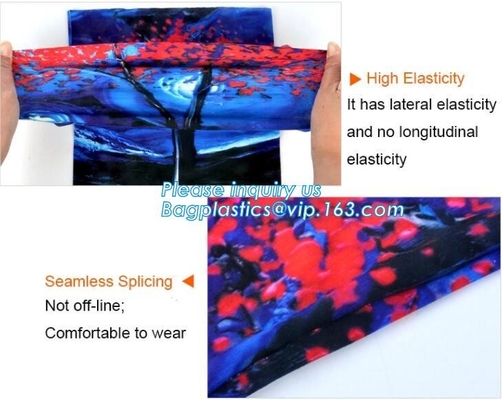 Fabrieksoem het katoenen vierkante bandanascherm drukte bandana, 100%polyester-bandana, in te ademen stretchable de sjaalca van de halsbuis