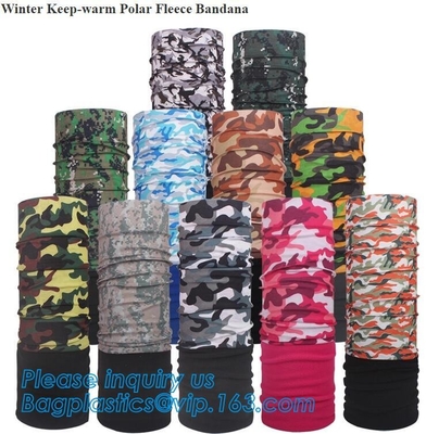Douane Organische Multifunctionele Naadloze Buis Bandana, Promotieproductendouane Logo Neck Warmer Bandana, Bandanas Headw