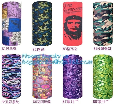 naar maat gemaakte digitale kleurechte gedrukte bandana van de sublimatiepolyester, de buispolyester van de douane headwear gedrukte naadloze hals