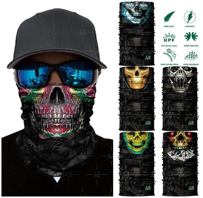 naar maat gemaakte digitale kleurechte gedrukte bandana van de sublimatiepolyester, de buispolyester van de douane headwear gedrukte naadloze hals