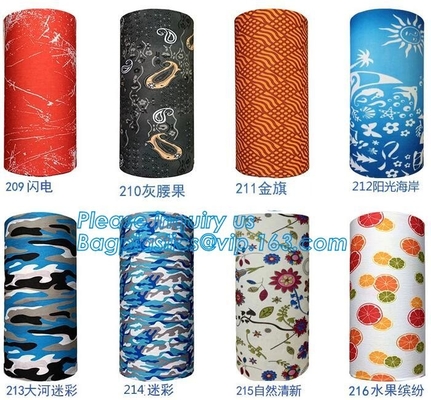 bevorderings multifunctionele headwear bandana, de Naadloze Polyester Microfiber Bandana BAGEAS van Douanelogo neck scarf tube 100%