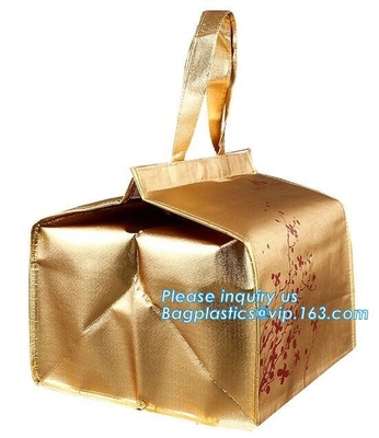Nieuwste promotiepp lamineerden niet geweven thermische lunchzakken, Goedkope Prijs Tote Shopping Non Woven Bag, bagease, pakket