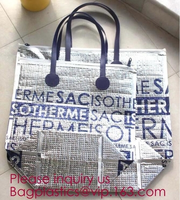 Thermische Zak van de aluminium de Koelere Zak, van de de doek regelbare boodschapper van Oxford van de de studentenisolatie van de de lunch koelere zak bagplasticspacka