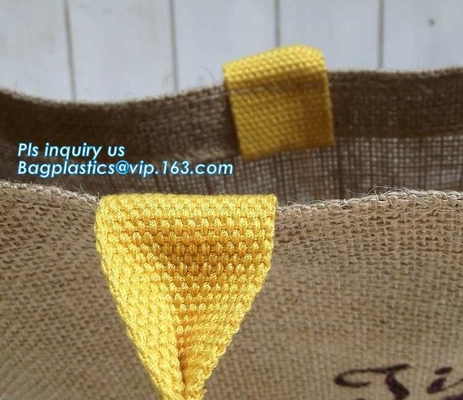 Opnieuw te gebruiken Jute het Winkelen Zak met Logo Wholesale, In het groot totalisator duidelijke het winkelen jutezak, eco vriendschappelijke kleine standaardgrootte F