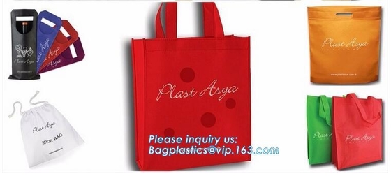 Goedkope douanecinch geen minimum trekt geweven zakken van de koordrugzak de niet, OEM Productie Rekupereerbaar P-P Non Woven Bag, BAGEASE