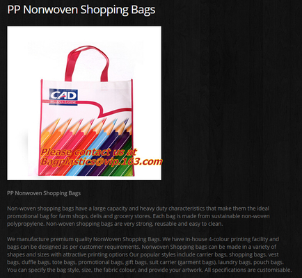 Goedkope douanecinch geen minimum trekt geweven zakken van de koordrugzak de niet, OEM Productie Rekupereerbaar P-P Non Woven Bag, BAGEASE
