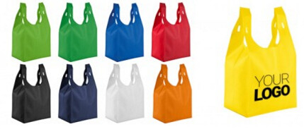 Trekt de douane Promotie Vouwbare Goedkope niet Geweven Tote Shopping Bag Recyclable Non Geweven Zak, geweven zak met koord, pac