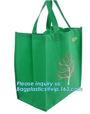 De Stof van fabrikantenwholesale promotional price Rekupereerbare het Winkelen Tote Carry Custom pp niet Geweven Zakken, bagease, pakken