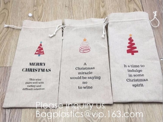 Van de Jutezakken van de Drawstringsjute van het de Juwelensuikergoed van de Zakkerstmis van de het Huwelijkspartij de Zakken van de de Gunstgift, het Natuurlijke pakket van Jutedrawstring
