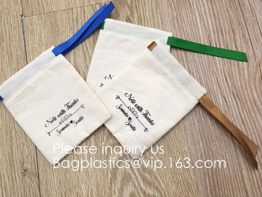 Van de de Gunstgift van de huwelijkspartij de Zakken100% Katoenen van Drawstring Zak, de Giftzak van Stoffen Opnieuw te gebruiken Drawstring | Milieuvriendelijke Alternativ
