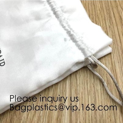 Het Ondergoedzak van de satijnzak, de giftzak van het Schoonheidssatijn met Drawstring-Zak, Zak voor Make-upspons, Drawstring-Gunstzak, bageas
