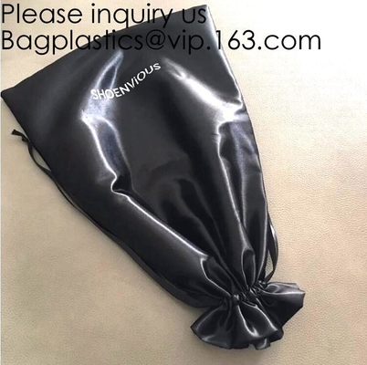 De Zak van de satijngift voor Gymnastiek, Laag MOQ Aangepast Logo Size Satin Drawstring Bag, Drawstring-Zak voor Schoonheidsmiddel, bageasepakket