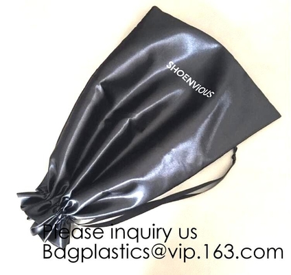 De Zak van de satijngift voor Gymnastiek, Laag MOQ Aangepast Logo Size Satin Drawstring Bag, Drawstring-Zak voor Schoonheidsmiddel, bageasepakket