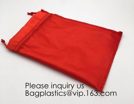 Aangepaste de Sok Verpakkende Zak van de Satijnlingerie, Kleurrijke Satijnzak voor Haar Verpakking, Groene Roze Rose Gold Satin Drawstring