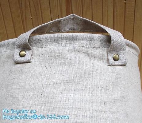 Van het katoenen van de de opslagmand kabel vouwbare canvas de doekwasmand, Verwijderbare van de Dierlijke Canvasvouwen Kleding Toy Storage Box Ba