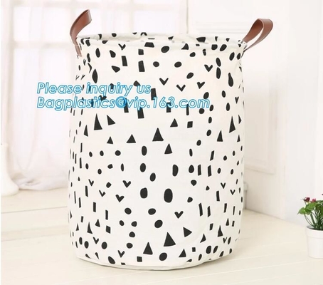 Groot Vouwbaar Waterdicht Canvas Toy Storage Basket, bedelaars van het de stoffen wasbare brood van het fabrikanten100%cotton canvas de milieuvriendelijke