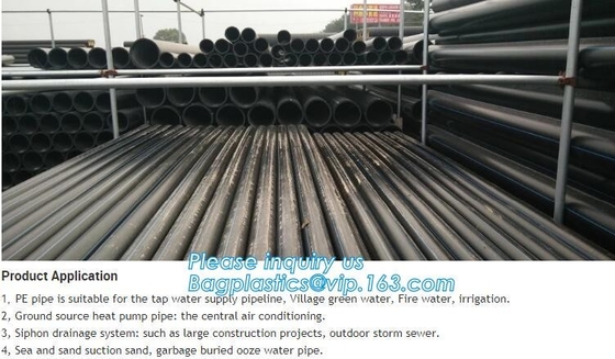 HDPE WATERVOORZIENINGSpijp, PE PIJP, ZWARTE PIJP, WITTE PIJP, 20mm tot 1000mm hdpe pijp voor watervoorziening en irrigatie, Plastic Pi