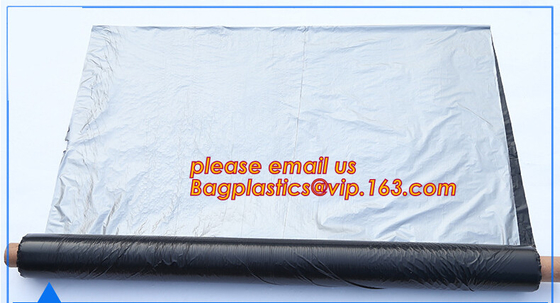 de zwarte/zilveren/witte/blauwe biologisch afbreekbare plastic landbouwprijs van de mulsfilm, film van de 20 micron de witte zwarte plastic muls UV