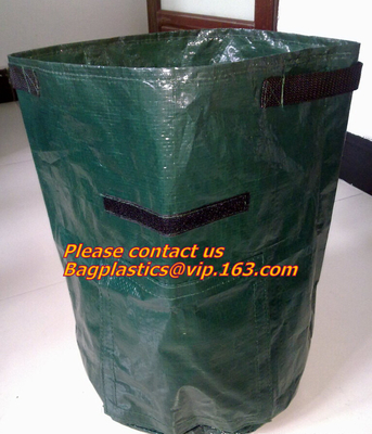 Op zwaar werk berekende 300G maakte Niet-geweven van de de Pottenriem van de Installatiestof van de de Handvattentuin de Installatiezakken/6-pakken dik 5 Gallon Zakken/Aerati kweekt