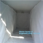 6 Mil Drawstring White Waterproof Dumpster-Containervoeringen, Gerecycleerde PE de Containervoeringen van Dumpster voor Huisvuilwegwerpproduct