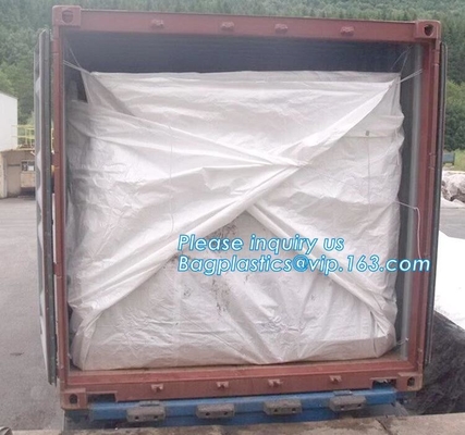 12Mill open de Containervoeringen van Dumpster Drawstring, 12 Mil Reusable Open Top Drawstring Dumpster Containervoering, BAGEAS