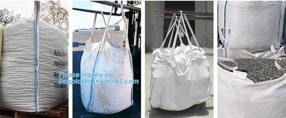 Skip van het nieuwe bouwafval bag/pp geweven jumbo grote zak met voering, fibc jumbopp geweven grote zak super zak voor cement, PAK