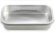 Het beschikbare Dienblad van de Aluminiumfolie, Container voor Voedsel Verpakking, de doos van de folielunch, de doos van de aluminiumlunch, foliekom, delicatessenwinkeldienblad