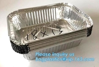 Populair van de het voedselverpakking van de huishoudenkeuken de aluminiumfoliecontainer/pan/dienblad, de Beschikbare Containers van de Aluminiumfolie voor Voedselpa