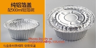 De ronde Beschikbare Containers van de Aluminiumfolie voor Voedsel Verpakking, richtend beschikbaar rechthoekig aluminiumfolievoedsel bevatten