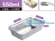 De beschikbare Vierkante Container van Cupcake van de Aluminiumfoliebakkerij/Kom /Cup voor Voedselmicrogolf het Verwarmen, bagese bagplasticspakket