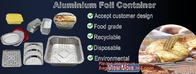 van de de aluminiumfolie beschikbare oven van 500ml smoothwall veilige het voedselcontainer, 4LB/1133 Aluminiumfoliecontainer voor Verpakkingsbarbecue