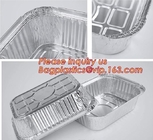 Aluminiumpannen met Containers van het Dekkings de Beschikbare Voedsel Groot voor Baksel, het Koken, het Verwarmen, het Opslaan, Prepping-Voedsel