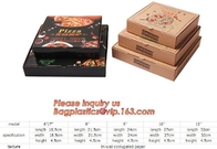 Kraftpapier-het Pizzakarton neemt van de de leveringsdoos van de Containers goedkope pizza de Verpakkingsdozen, rekupereerbare Pizza bagea van verpakkingsdozen
