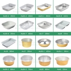 De Pizzabaksel van de microgolf Beschikbaar Aluminiumfolie Tray Pans Container Sizes, Pan Box Trays Takeaway Container, Keuken en B