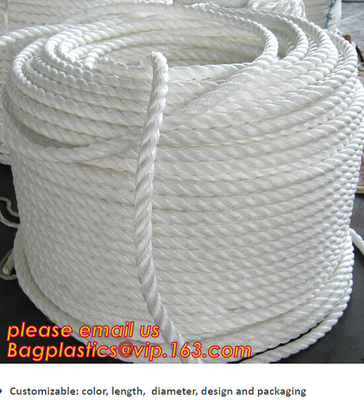 10mm Kabel, goedkoop en de kwaliteit van de polypropyleen de Gespleten Film de mariene kabel van het 3 duimpolypropyleen, polypropyleenkabel, PET+PP-kabel