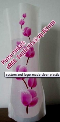 Vinyl Plastic Standup Bloemvaas, Plastic de Bloemvaas van pvc met Prachtig Ontwerp, Waterdicht Vouwbaar Plastiek