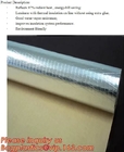 Isolatie van folie crim kraftpapier, Alu-foliefsk isolatie die, FOLIEgrof linnen kraftpapier, de weerspiegelende isolatie van de aluminiumfolie, in entrepot de onder ogen zien