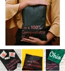 De gekleurde Polymailers-van de Postzakken van Bag Adhesive Tape van de Douanekoerier Uitdrukkelijke Plastic Zwarte Groothandel die Postzakken verscheept