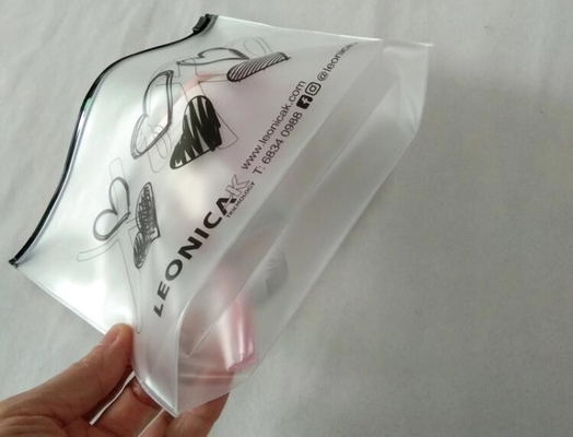 matte berijpte pvc-de zak plastic zak van de schuifritssluiting met ritssluiting/pvc-ritssluitings de zak van de slotschuif/resealable pvc-polyzak van het schuifpit