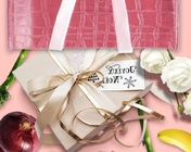 Schitteren de Niet-geweven Zakken van Rose Gold Gift, Glanzende Bruidsmeisjezakken, Duurzame Opnieuw te gebruiken Kruidenierswinkelzak Tote Bag Handl