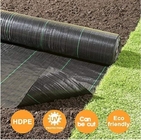 Mat van het tuin de Landbouwonkruid, Plastic Gronddekking, de Mat van de Onkruidcontrole, pp geweven grasmat, zwarte geweven pp-stof