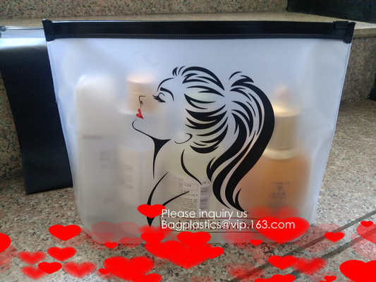 Matte Frosted Slider Zipper Bag-passen de de Zakken Resealable kleding van de Verpakkingsopslag/de schoonheidsmiddelen/Reis/promotiepa aan