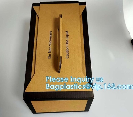 De gerecycleerde zak van het eco vriendschappelijke Aangepaste embleem 1L/2L/3L/5L/10L in doos met klep voor watertribune op de zak van koffiespuiten