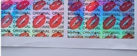 Van het de Stickeretiket van de laserfilm Holografische van de Douanelogo printed for attached on van de het Flessenglaskruik de Plastic Zakdoos, bagease