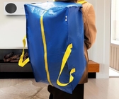De waterdichte Grote van het de Zakpp Polypropyleen van het Bagagekledingstuk Bewegende Zak Draagbaar Opslag Geweven Carry Duffle Bag With Zipper