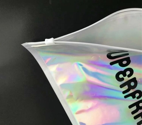 De gemetalliseerde van het het pakhologram van Mailer van de Schuifritssluiting van de de Folieglamour Glanzende kleren van het de Kledingskledingstuk van Mailers Holografische Metaal