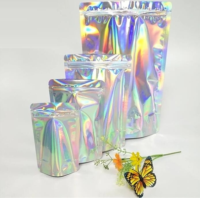 De holografische Zak van de Druklogo laser three side sealed van de Zak helder Douane voor de Lijmhaarspeld van de Lippenwimper