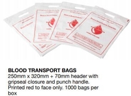 De Zakken van het bloedvervoer, de Voorgedrukte Polyzakken van de eerste hulpzak pac voor het Schikken van Afval. Plastic Zakken voor Gezondheidstoepassingen